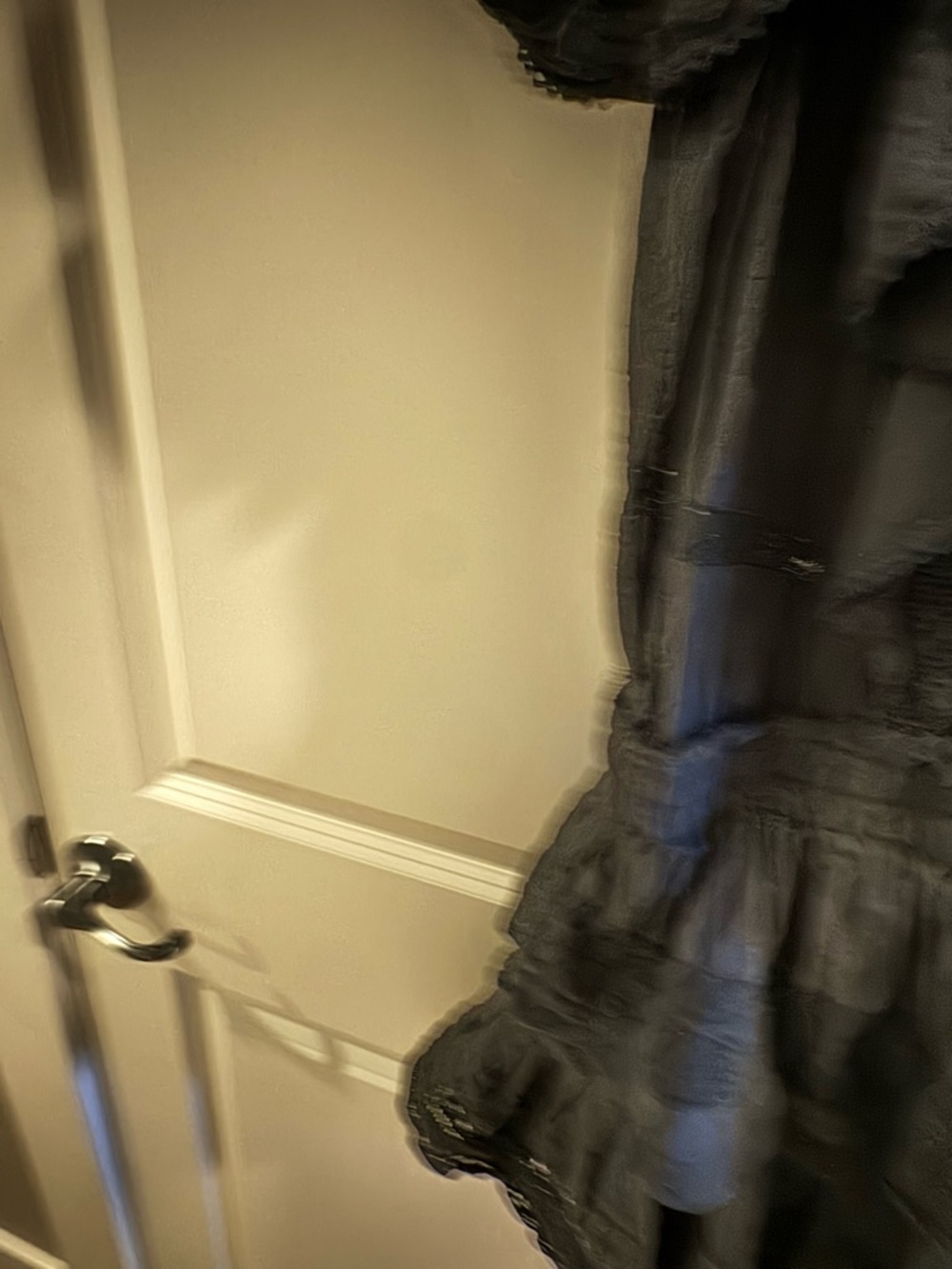 LoveShackFancy Black Ruffled Eyelet Mini Dress - Picture 5 of 8
